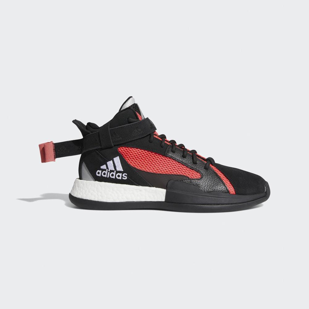 Adidas Posterize Férfi Kosárlabda Cipő Fekete/Piros/Titán Metal Akció 392451-ZJA